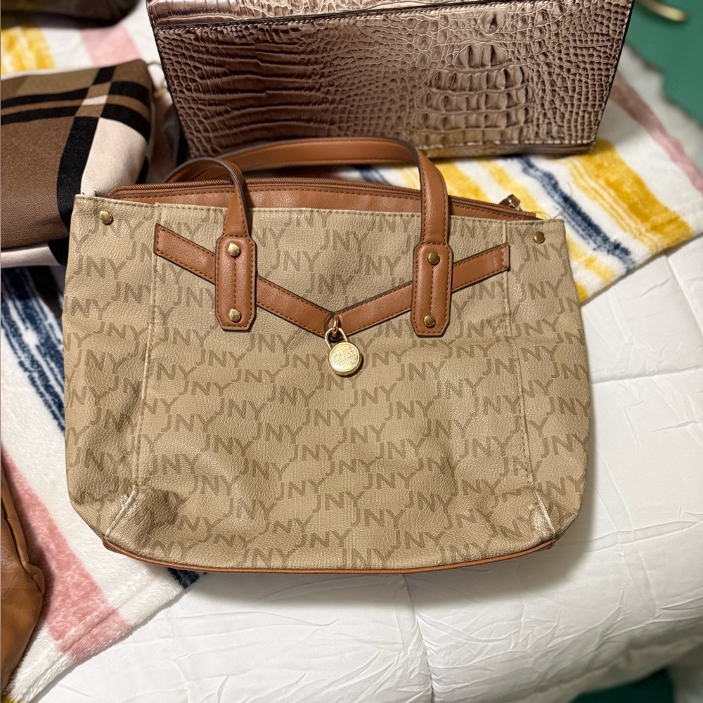 Michael Kors Tan Shoulder Bag with Gold Hardware